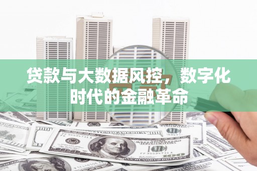 姑苏贷款与大数据风控，数字化时代的金融革命
