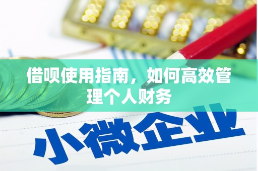 姑苏借呗使用指南，如何高效管理个人财务
