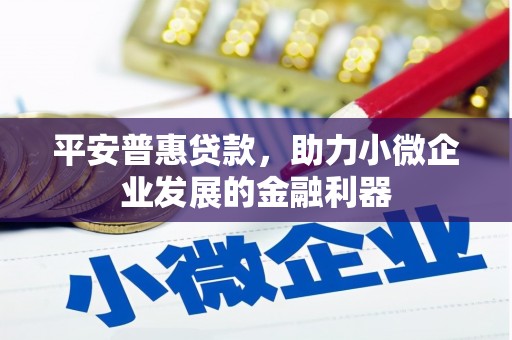 姑苏平安普惠贷款，助力小微企业发展的金融利器