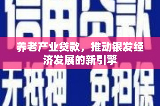 姑苏养老产业贷款，推动银发经济发展的新引擎