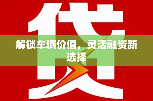 姑苏解锁车辆价值，灵活融资新选择